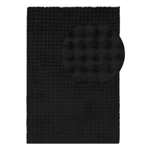 Černý pratelný koberec 200x290 cm Bubble Black – Mila Home